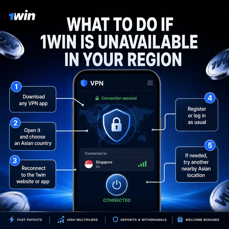 How to access 1win using a VPN